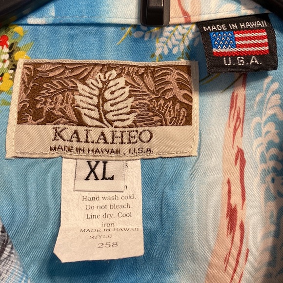 Authentic Kalaheo Hawaiian Shirt sz XL - Picture 9 of 9